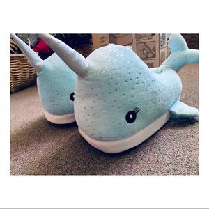 Narwhal slippers!!